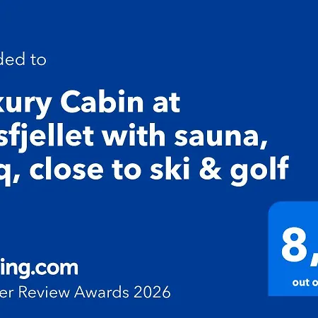 Luxury At Nesfjellet With Sauna, Bbq, Close To & Golf Hébergement de vacances